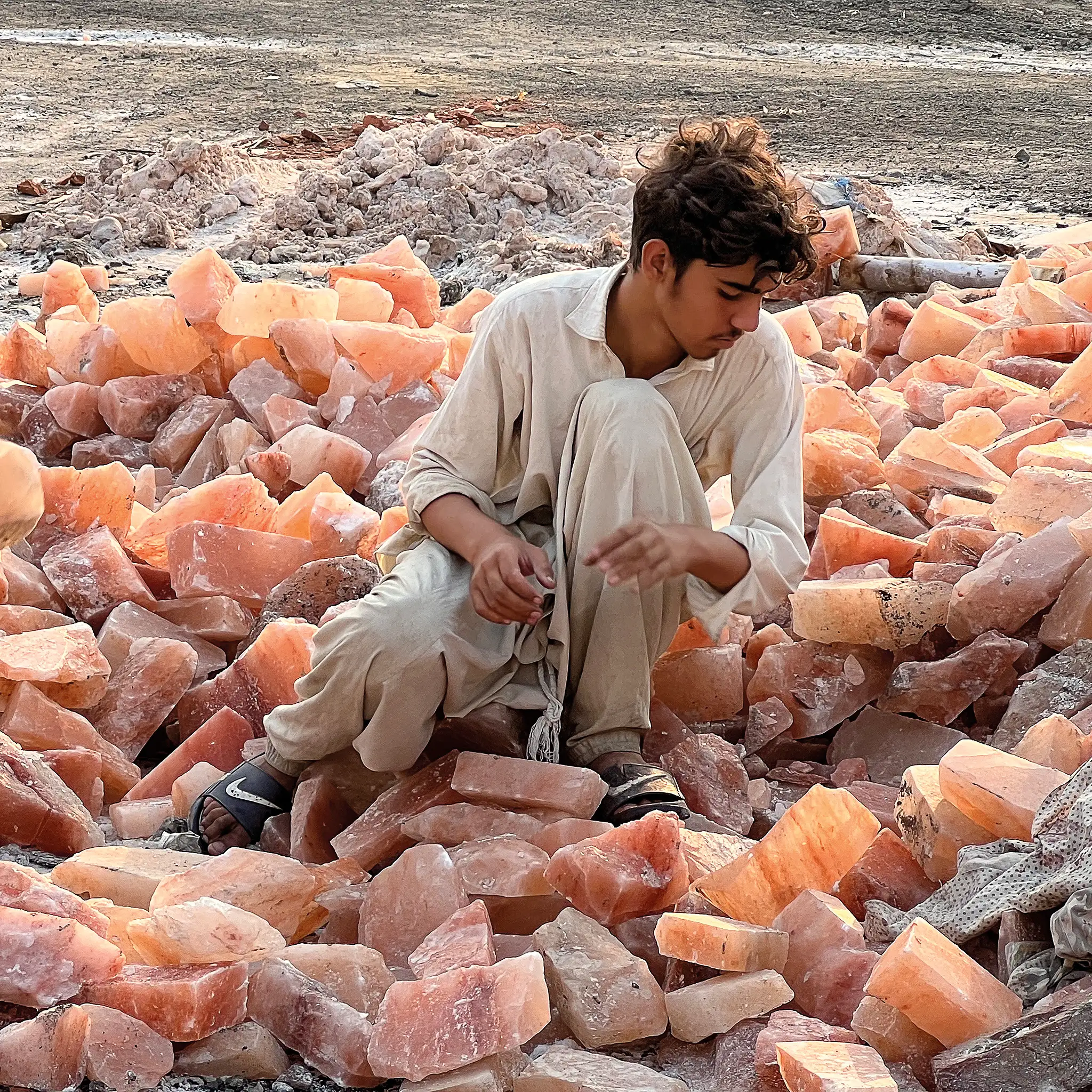 Worker in Irfan's Alfa Salt Team, Lahore