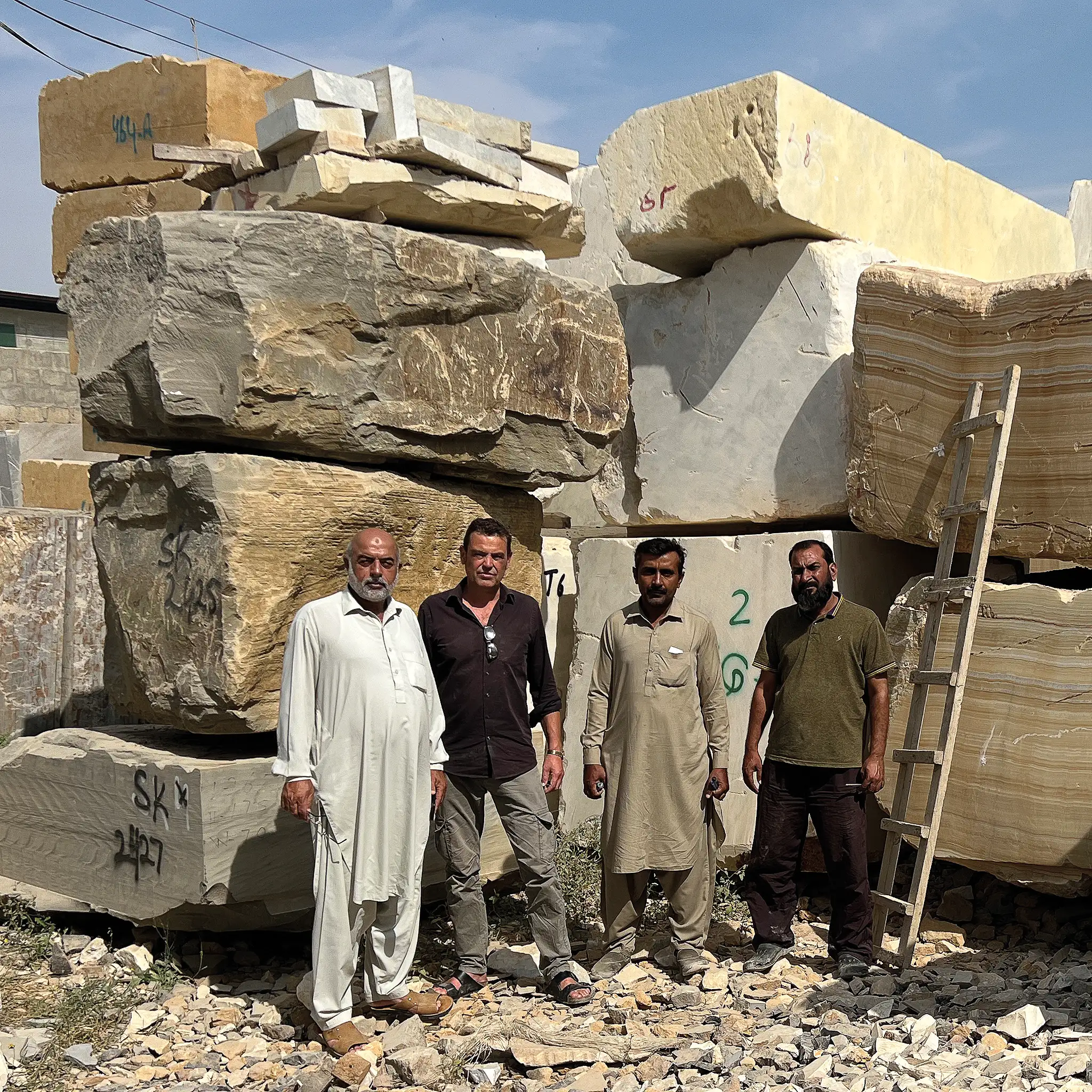 Production Team at SK Stones, Karachi